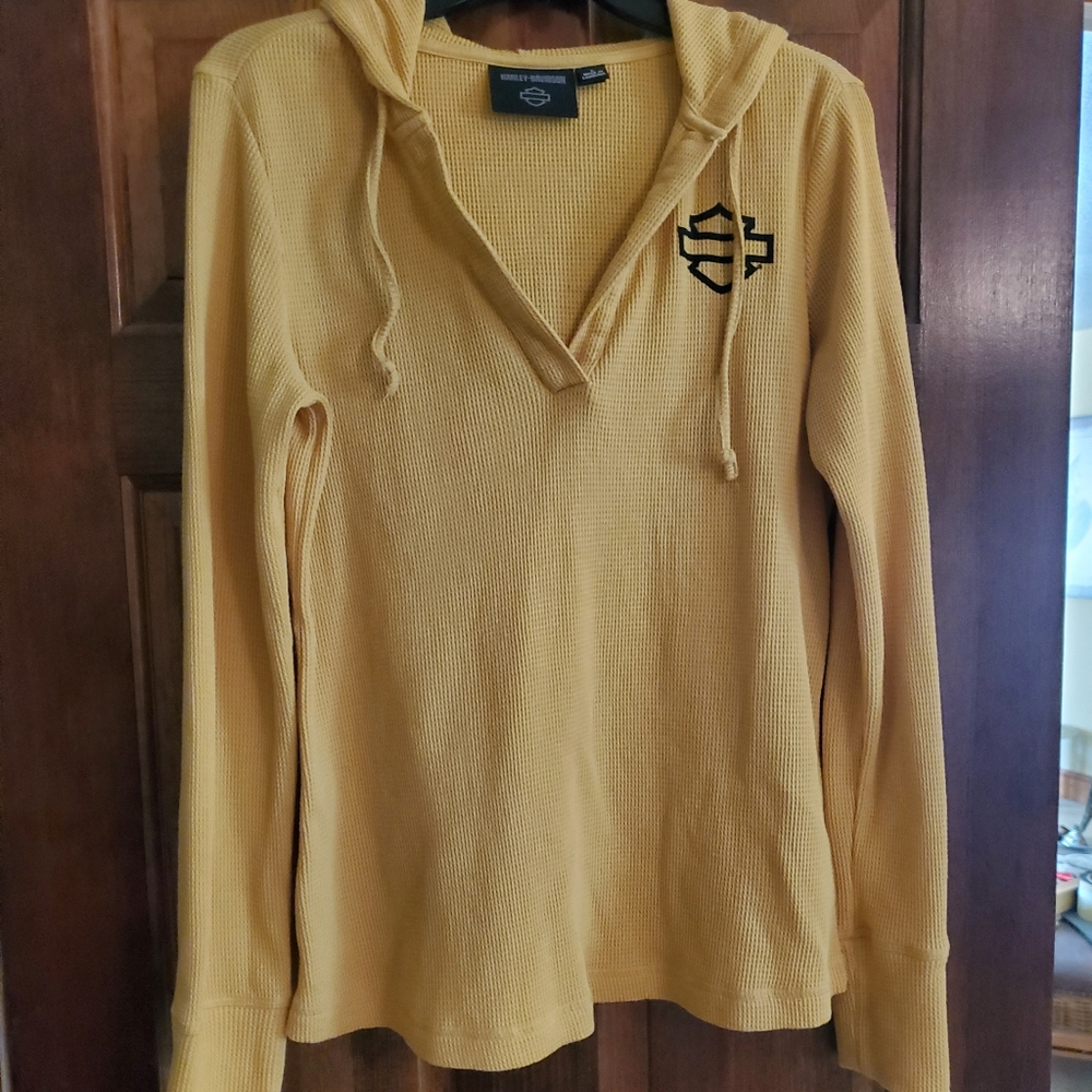 Hooded Harley long sleeve shirt